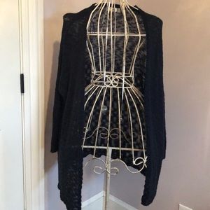 Open cardigan sweater